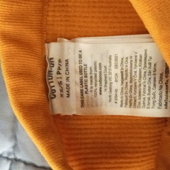 OFFERS ACCEPTED. Cotton-on cropped ribbed orange racer back tank. Tangerine. - Picture 3 of 4